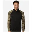 Unisex Realtree® Performance Colorblocked Quarter-Zip Pul... | https://www.bestnamebadges.com