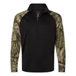 Unisex Realtree® Performance Colorblocked Quarter-Zip Pul... | https://www.bestnamebadges.com