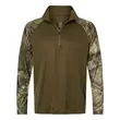 Unisex Realtree® Performance Colorblocked Quarter-Zip Pul... | https://www.bestnamebadges.com