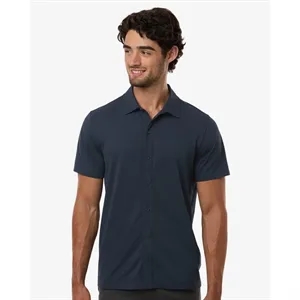 AllPro Men's Pro-Flex Sorona® Button Down Short Sleeve Sh...
