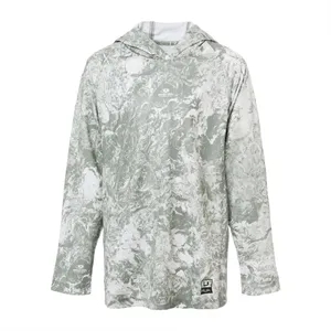 HUK Youth Pursuit Mossy Oak Printed Hooded Long Sleeve T-...
