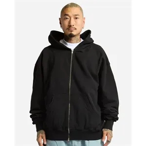 Shaka Wear Unisex Max Heavy Fleece Garment-Dyed Full-Zip ...