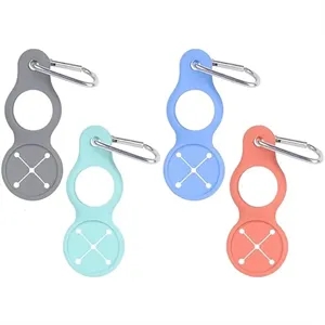 Silicone Water Bottle Carrier with Carabiner