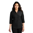 Port Authority Ladies 3/4-Sleeve Carefree Poplin Shirt. | https://www.bestnamebadges.com