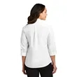 Port Authority Ladies 3/4-Sleeve Carefree Poplin Shirt. | https://www.bestnamebadges.com