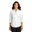 Port Authority Ladies 3/4-Sleeve Carefree Poplin Shirt. | https://www.bestnamebadges.com
