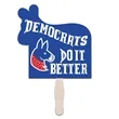 Donkey Outline Fan | https://www.bestnamebadges.com