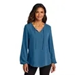 Port Authority Ladies Textured Crepe Blouse | https://www.bestnamebadges.com