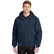 CornerStone - Duck Cloth Hooded Work Jacket. | https://www.bestnamebadges.com