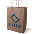 10 X 13 Inch Custom Twisted Handle Paper Shopping Bags | https://www.bestnamebadges.com
