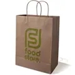 10 X 13 Inch Custom Twisted Handle Paper Shopping Bags | https://www.bestnamebadges.com