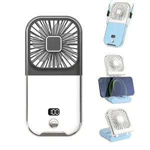 Portable Handheld Mini Fan with Digital Display