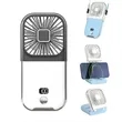Portable Handheld Mini Fan with Digital Display | https://www.bestnamebadges.com