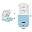 Portable Handheld Mini Fan with Digital Display | https://www.bestnamebadges.com