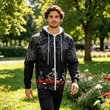 Adult Full Color Zip Up Hoodie Sweatshirt | https://www.bestnamebadges.com