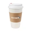 Disposable Kraft Coffee Cup Sleeves | https://www.bestnamebadges.com