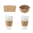 Disposable Kraft Coffee Cup Sleeves | https://www.bestnamebadges.com