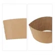 Disposable Kraft Coffee Cup Sleeves | https://www.bestnamebadges.com