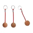1.4" Oak Floating Cork Ball Keychain Boat Sailing | https://www.bestnamebadges.com