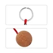 1.4" Oak Floating Cork Ball Keychain Boat Sailing | https://www.bestnamebadges.com