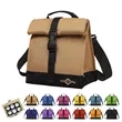Rolltop Reusable Insulated Lunch Bag With Handle & Strap | https://www.bestnamebadges.com