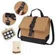 Rolltop Reusable Insulated Lunch Bag With Handle & Strap | https://www.bestnamebadges.com