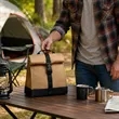 Rolltop Reusable Insulated Lunch Bag With Handle & Strap | https://www.bestnamebadges.com