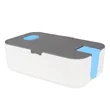Reusable Plastic Bento Lunch Box W/ Fork & Phone Holder | https://www.bestnamebadges.com