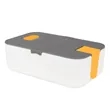 Reusable Plastic Bento Lunch Box W/ Fork & Phone Holder | https://www.bestnamebadges.com