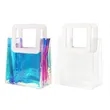 Small Reusable PVC Iridescent Gift Bag W/ Handle | https://www.bestnamebadges.com