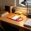 Small Kraft Pocket Spiral Notebook W/ Sticky Flags & Pen | https://www.bestnamebadges.com