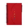 Small Kraft Pocket Spiral Notebook W/ Sticky Flags & Pen | https://www.bestnamebadges.com