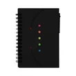 Small Kraft Pocket Spiral Notebook W/ Sticky Flags & Pen | https://www.bestnamebadges.com