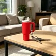 Mini Plastic Tumbler Keychain Chapstick Holders | https://www.bestnamebadges.com