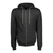 Retro Heather Cotton-Poly Full-Zip Hooded Sweatshirt | https://www.bestnamebadges.com