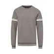 Donovan Interlock Jersey Striped Rib Crewneck Sweatshirt | https://www.bestnamebadges.com