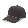 5 Panel High Profile AFrame Golf Cap w/Rope | https://www.bestnamebadges.com
