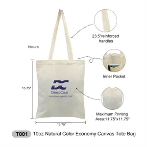 10oz Economy Canvas Tote Bag