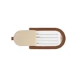 Leeman Pebble Grain AirTag Luggage Tag | https://www.bestnamebadges.com