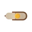 Leeman Pebble Grain AirTag Luggage Tag | https://www.bestnamebadges.com