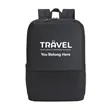 15.6" PU Leather Commute Laptop Backpack | https://www.bestnamebadges.com