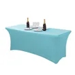 Premium 6' Full Color Dye Sublimation Stretch Table Cover | https://www.bestnamebadges.com