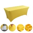Premium 6' Full Color Dye Sublimation Stretch Table Cover | https://www.bestnamebadges.com