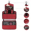 Water-Resistant Heathered Hanging Toiletry Organizer | https://www.bestnamebadges.com