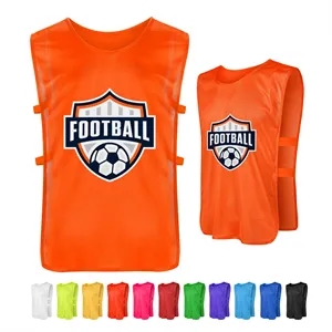 Personalized Training Pinnies With Elastic Side