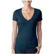 Next Level Ladies CVC Deep V Crew Neck Tee Shirts | https://www.bestnamebadges.com