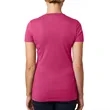 Next Level Ladies CVC Deep V Crew Neck Tee Shirts | https://www.bestnamebadges.com