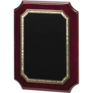 Wood Plaque with Notched Corners