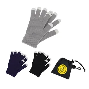Easy Swipe Touch-Sensitive Glove With Drawstring Pouch