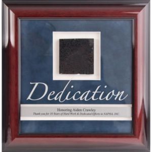 Rosewood Framed Award